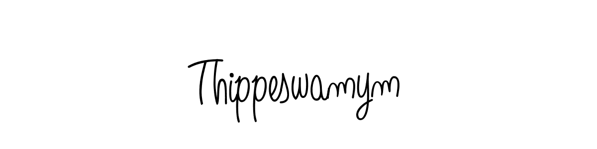 The best way (Angelique-Rose-font-FFP) to make a short signature is to pick only two or three words in your name. The name Thippeswamym include a total of six letters. For converting this name. Thippeswamym signature style 5 images and pictures png