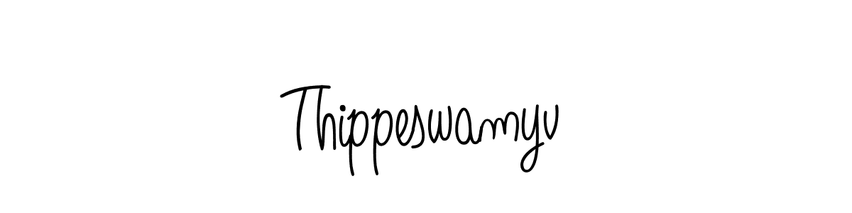 Also we have Thippeswamyv name is the best signature style. Create professional handwritten signature collection using Angelique-Rose-font-FFP autograph style. Thippeswamyv signature style 5 images and pictures png