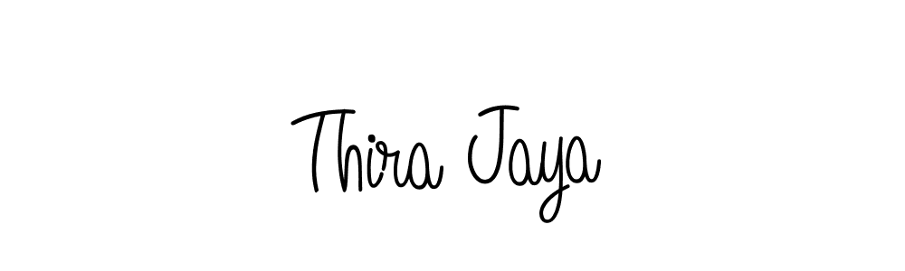 How to make Thira Jaya signature? Angelique-Rose-font-FFP is a professional autograph style. Create handwritten signature for Thira Jaya name. Thira Jaya signature style 5 images and pictures png