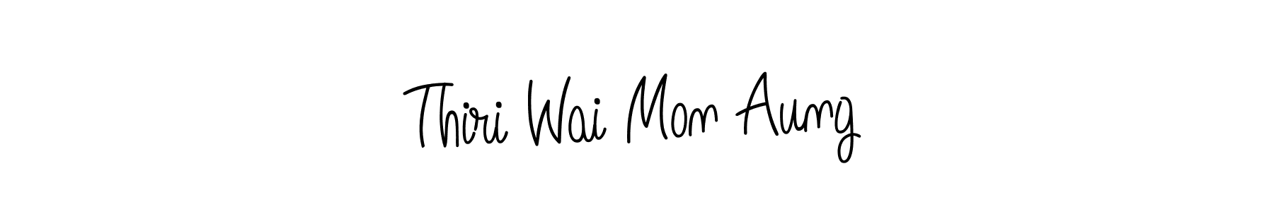 Also we have Thiri Wai Mon Aung name is the best signature style. Create professional handwritten signature collection using Angelique-Rose-font-FFP autograph style. Thiri Wai Mon Aung signature style 5 images and pictures png