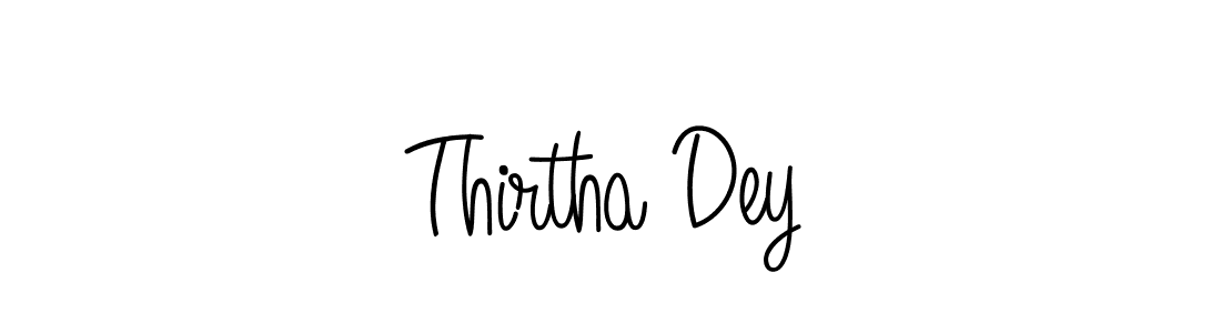 Also we have Thirtha Dey name is the best signature style. Create professional handwritten signature collection using Angelique-Rose-font-FFP autograph style. Thirtha Dey signature style 5 images and pictures png