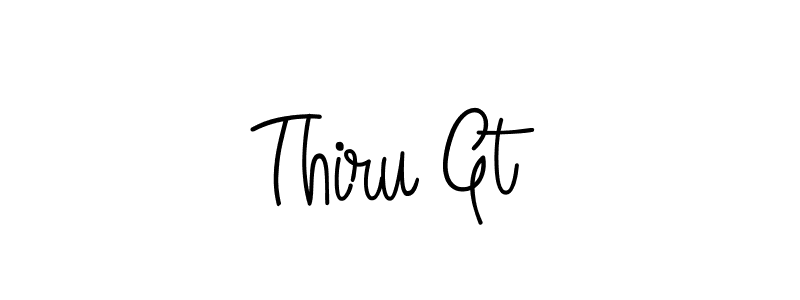 Design your own signature with our free online signature maker. With this signature software, you can create a handwritten (Angelique-Rose-font-FFP) signature for name Thiru Gt. Thiru Gt signature style 5 images and pictures png