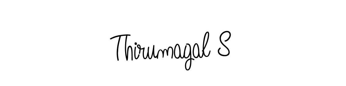 Make a beautiful signature design for name Thirumagal S. With this signature (Angelique-Rose-font-FFP) style, you can create a handwritten signature for free. Thirumagal S signature style 5 images and pictures png