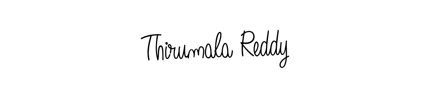 Make a beautiful signature design for name Thirumala Reddy. With this signature (Angelique-Rose-font-FFP) style, you can create a handwritten signature for free. Thirumala Reddy signature style 5 images and pictures png