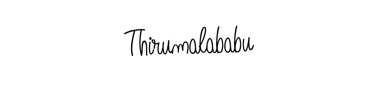 Create a beautiful signature design for name Thirumalababu. With this signature (Angelique-Rose-font-FFP) fonts, you can make a handwritten signature for free. Thirumalababu signature style 5 images and pictures png