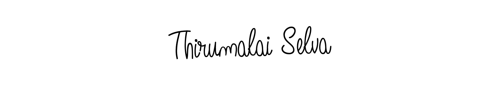 Create a beautiful signature design for name Thirumalai Selva. With this signature (Angelique-Rose-font-FFP) fonts, you can make a handwritten signature for free. Thirumalai Selva signature style 5 images and pictures png