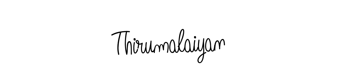 Use a signature maker to create a handwritten signature online. With this signature software, you can design (Angelique-Rose-font-FFP) your own signature for name Thirumalaiyan. Thirumalaiyan signature style 5 images and pictures png