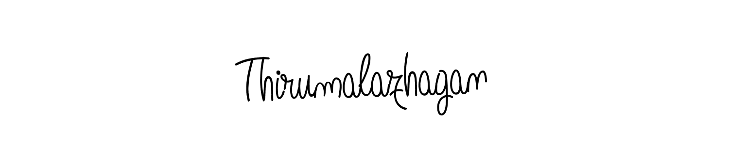 You should practise on your own different ways (Angelique-Rose-font-FFP) to write your name (Thirumalazhagan) in signature. don't let someone else do it for you. Thirumalazhagan signature style 5 images and pictures png