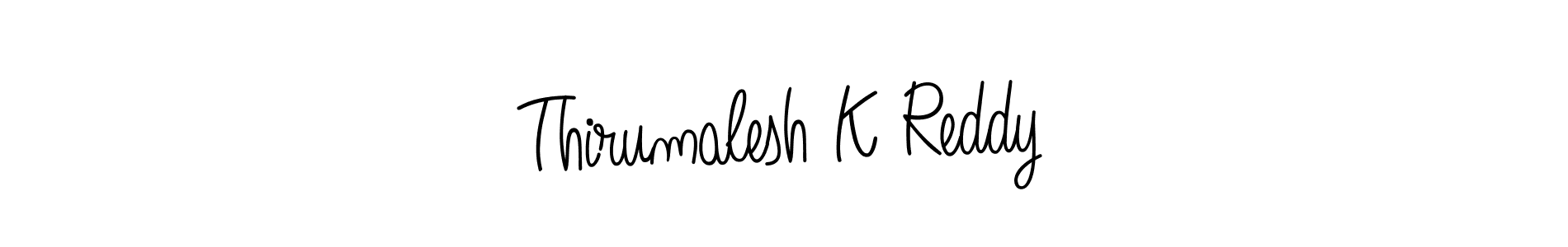 Make a beautiful signature design for name Thirumalesh K Reddy. Use this online signature maker to create a handwritten signature for free. Thirumalesh K Reddy signature style 5 images and pictures png