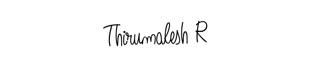Thirumalesh R stylish signature style. Best Handwritten Sign (Angelique-Rose-font-FFP) for my name. Handwritten Signature Collection Ideas for my name Thirumalesh R. Thirumalesh R signature style 5 images and pictures png