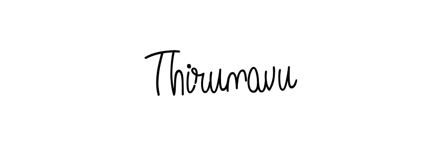 Design your own signature with our free online signature maker. With this signature software, you can create a handwritten (Angelique-Rose-font-FFP) signature for name Thirunavu. Thirunavu signature style 5 images and pictures png