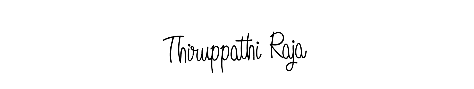 Create a beautiful signature design for name Thiruppathi Raja. With this signature (Angelique-Rose-font-FFP) fonts, you can make a handwritten signature for free. Thiruppathi Raja signature style 5 images and pictures png