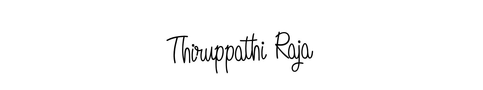 Create a beautiful signature design for name Thiruppathi Raja. With this signature (Angelique-Rose-font-FFP) fonts, you can make a handwritten signature for free. Thiruppathi Raja signature style 5 images and pictures png