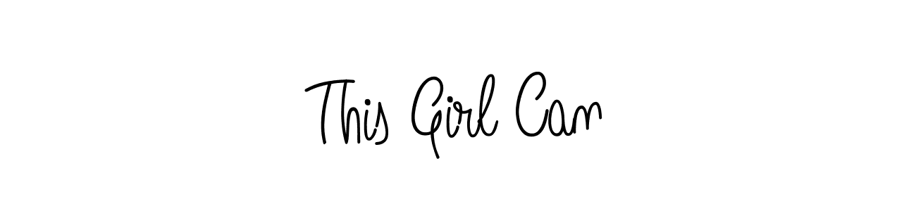 Design your own signature with our free online signature maker. With this signature software, you can create a handwritten (Angelique-Rose-font-FFP) signature for name This Girl Can. This Girl Can signature style 5 images and pictures png