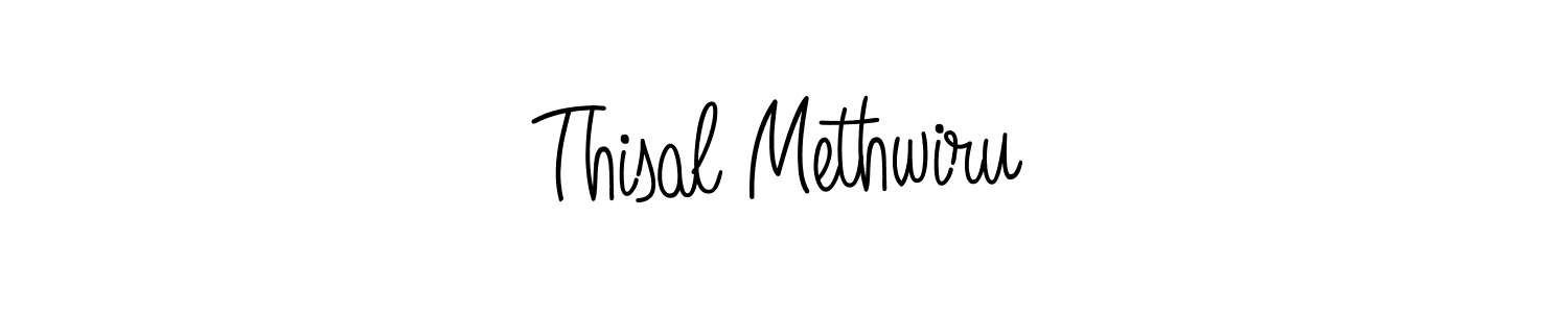 Design your own signature with our free online signature maker. With this signature software, you can create a handwritten (Angelique-Rose-font-FFP) signature for name Thisal Methwiru. Thisal Methwiru signature style 5 images and pictures png