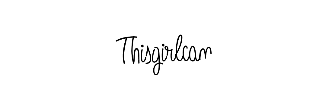 How to make Thisgirlcan name signature. Use Angelique-Rose-font-FFP style for creating short signs online. This is the latest handwritten sign. Thisgirlcan signature style 5 images and pictures png