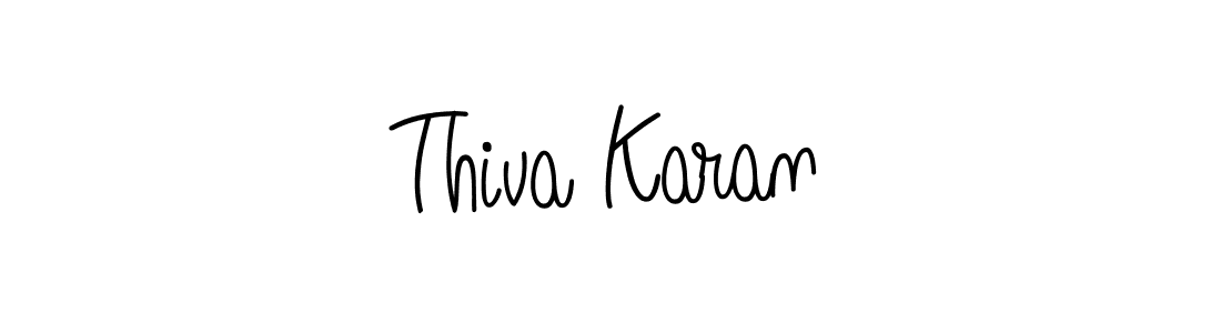 Check out images of Autograph of Thiva Karan name. Actor Thiva Karan Signature Style. Angelique-Rose-font-FFP is a professional sign style online. Thiva Karan signature style 5 images and pictures png