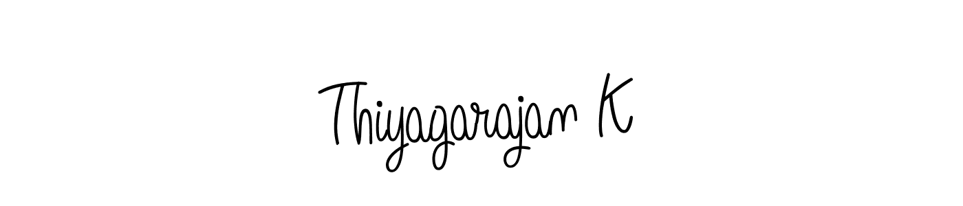 Design your own signature with our free online signature maker. With this signature software, you can create a handwritten (Angelique-Rose-font-FFP) signature for name Thiyagarajan K. Thiyagarajan K signature style 5 images and pictures png
