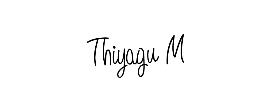 Make a beautiful signature design for name Thiyagu M. Use this online signature maker to create a handwritten signature for free. Thiyagu M signature style 5 images and pictures png