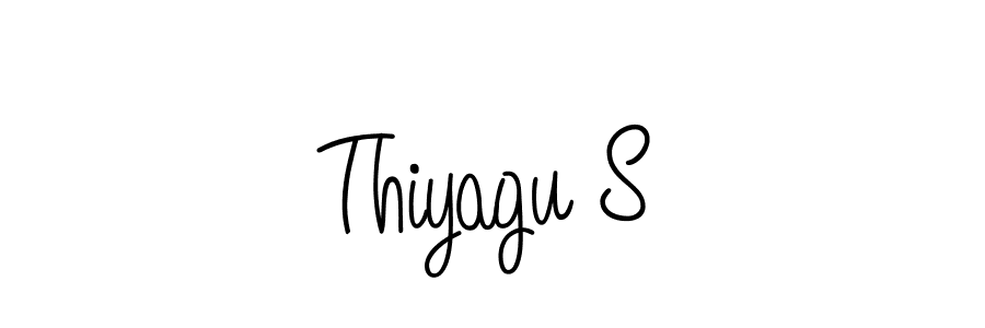 Similarly Angelique-Rose-font-FFP is the best handwritten signature design. Signature creator online .You can use it as an online autograph creator for name Thiyagu S. Thiyagu S signature style 5 images and pictures png