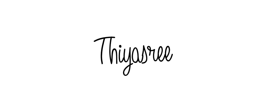 Make a beautiful signature design for name Thiyasree. With this signature (Angelique-Rose-font-FFP) style, you can create a handwritten signature for free. Thiyasree signature style 5 images and pictures png