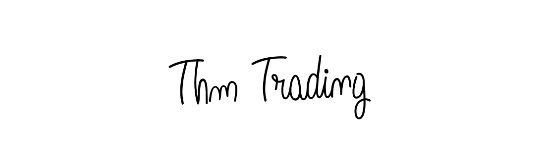 The best way (Angelique-Rose-font-FFP) to make a short signature is to pick only two or three words in your name. The name Thm Trading include a total of six letters. For converting this name. Thm Trading signature style 5 images and pictures png