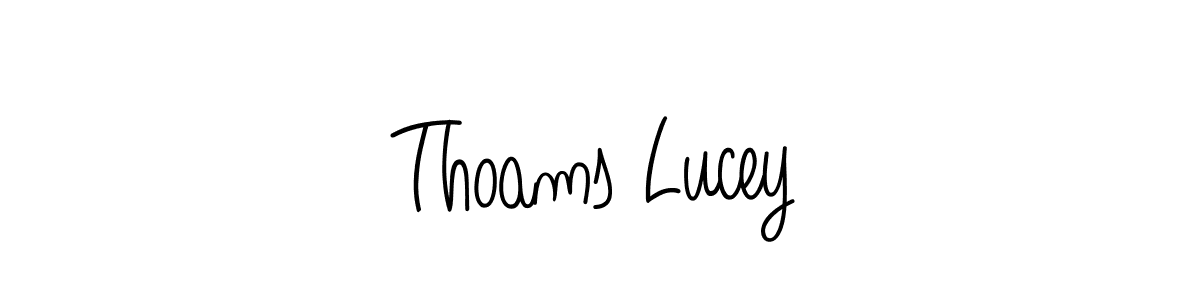 It looks lik you need a new signature style for name Thoams Lucey. Design unique handwritten (Angelique-Rose-font-FFP) signature with our free signature maker in just a few clicks. Thoams Lucey signature style 5 images and pictures png
