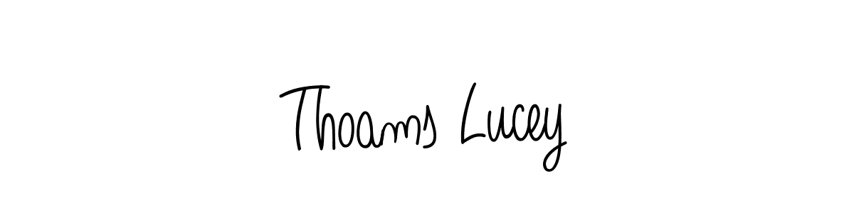 Check out images of Autograph of Thoams Lucey name. Actor Thoams Lucey Signature Style. Angelique-Rose-font-FFP is a professional sign style online. Thoams Lucey signature style 5 images and pictures png