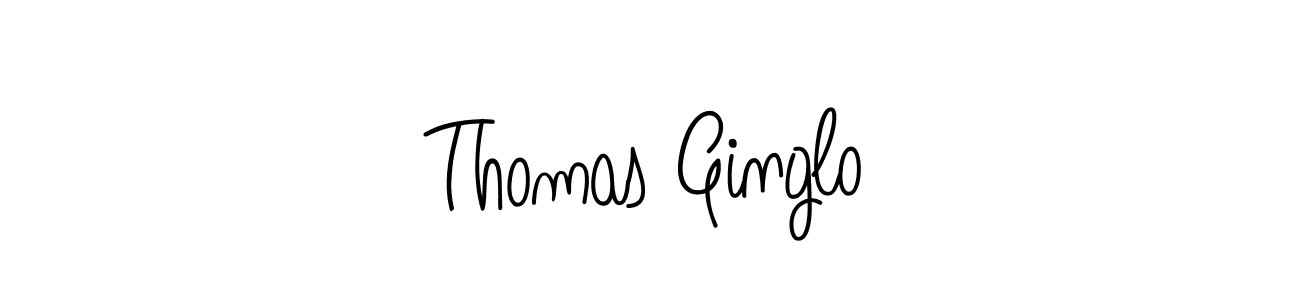 You should practise on your own different ways (Angelique-Rose-font-FFP) to write your name (Thomas Ginglo) in signature. don't let someone else do it for you. Thomas Ginglo signature style 5 images and pictures png