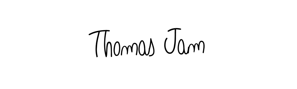 The best way (Angelique-Rose-font-FFP) to make a short signature is to pick only two or three words in your name. The name Thomas Jam include a total of six letters. For converting this name. Thomas Jam signature style 5 images and pictures png