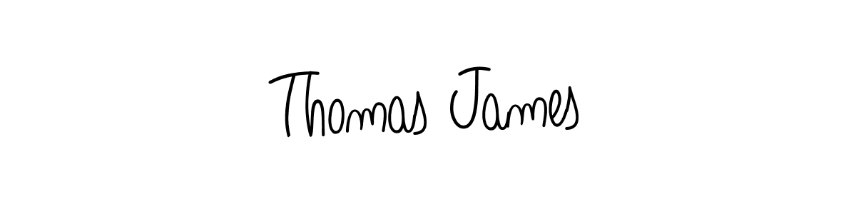 Use a signature maker to create a handwritten signature online. With this signature software, you can design (Angelique-Rose-font-FFP) your own signature for name Thomas James. Thomas James signature style 5 images and pictures png