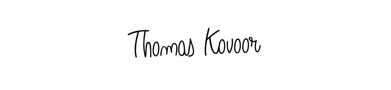 Also we have Thomas Kovoor name is the best signature style. Create professional handwritten signature collection using Angelique-Rose-font-FFP autograph style. Thomas Kovoor signature style 5 images and pictures png