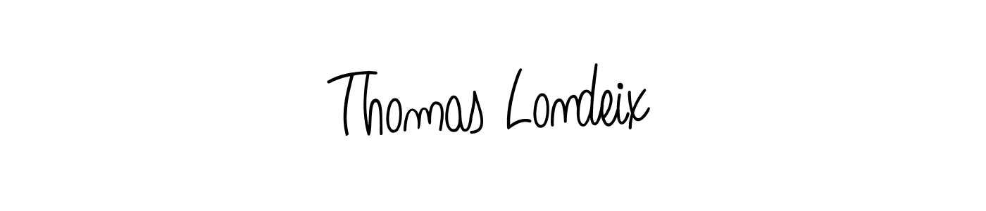 The best way (Angelique-Rose-font-FFP) to make a short signature is to pick only two or three words in your name. The name Thomas Londeix include a total of six letters. For converting this name. Thomas Londeix signature style 5 images and pictures png
