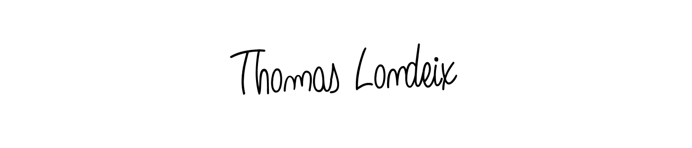Thomas Londeix stylish signature style. Best Handwritten Sign (Angelique-Rose-font-FFP) for my name. Handwritten Signature Collection Ideas for my name Thomas Londeix. Thomas Londeix signature style 5 images and pictures png