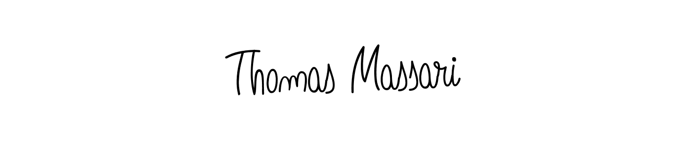 Design your own signature with our free online signature maker. With this signature software, you can create a handwritten (Angelique-Rose-font-FFP) signature for name Thomas Massari. Thomas Massari signature style 5 images and pictures png