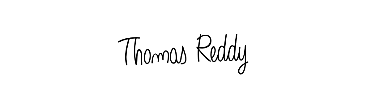 You should practise on your own different ways (Angelique-Rose-font-FFP) to write your name (Thomas Reddy) in signature. don't let someone else do it for you. Thomas Reddy signature style 5 images and pictures png