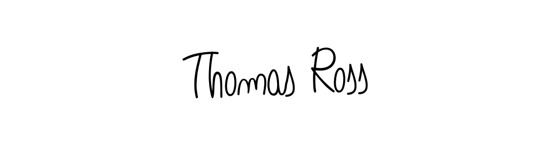 Thomas Ross stylish signature style. Best Handwritten Sign (Angelique-Rose-font-FFP) for my name. Handwritten Signature Collection Ideas for my name Thomas Ross. Thomas Ross signature style 5 images and pictures png