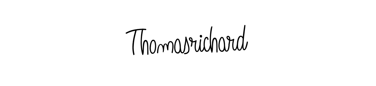 Thomasrichard stylish signature style. Best Handwritten Sign (Angelique-Rose-font-FFP) for my name. Handwritten Signature Collection Ideas for my name Thomasrichard. Thomasrichard signature style 5 images and pictures png