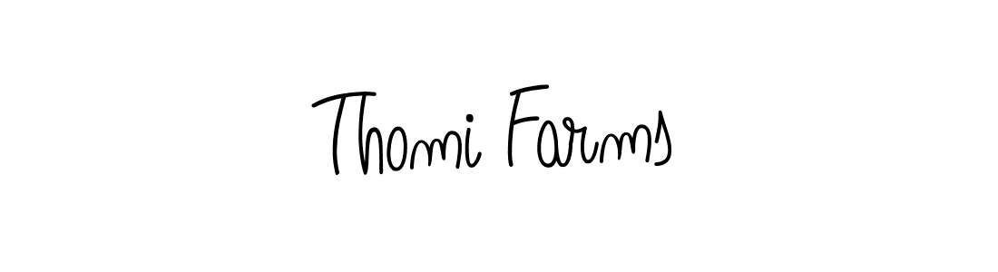 Once you've used our free online signature maker to create your best signature Angelique-Rose-font-FFP style, it's time to enjoy all of the benefits that Thomi Farms name signing documents. Thomi Farms signature style 5 images and pictures png