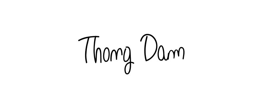 You should practise on your own different ways (Angelique-Rose-font-FFP) to write your name (Thong Dam) in signature. don't let someone else do it for you. Thong Dam signature style 5 images and pictures png