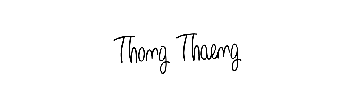 The best way (Angelique-Rose-font-FFP) to make a short signature is to pick only two or three words in your name. The name Thong Thaeng include a total of six letters. For converting this name. Thong Thaeng signature style 5 images and pictures png