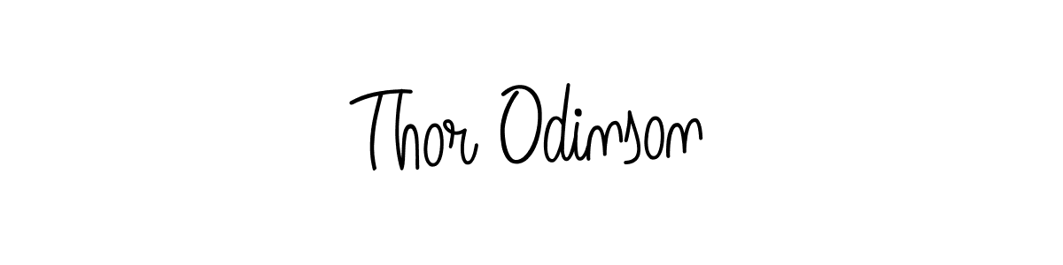 Make a beautiful signature design for name Thor Odinson. With this signature (Angelique-Rose-font-FFP) style, you can create a handwritten signature for free. Thor Odinson signature style 5 images and pictures png