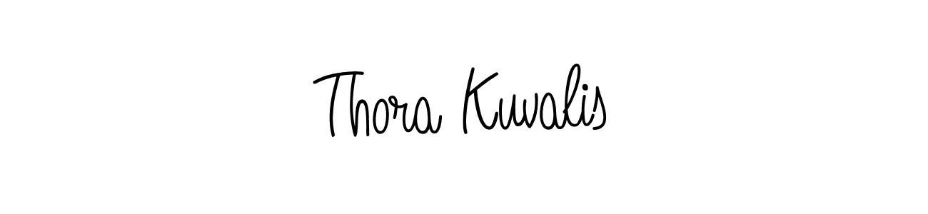 How to Draw Thora Kuvalis signature style? Angelique-Rose-font-FFP is a latest design signature styles for name Thora Kuvalis. Thora Kuvalis signature style 5 images and pictures png