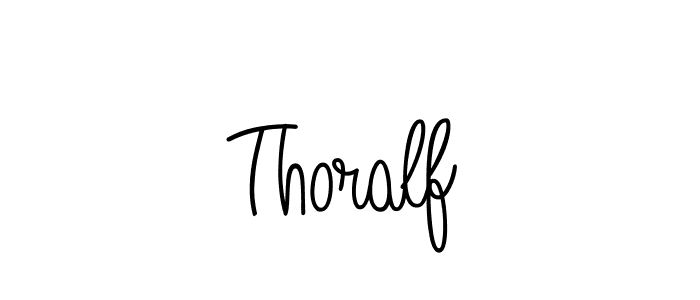 Make a beautiful signature design for name Thoralf. With this signature (Angelique-Rose-font-FFP) style, you can create a handwritten signature for free. Thoralf signature style 5 images and pictures png