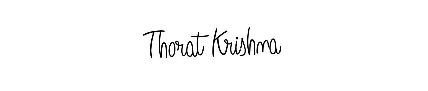 Make a beautiful signature design for name Thorat Krishna. With this signature (Angelique-Rose-font-FFP) style, you can create a handwritten signature for free. Thorat Krishna signature style 5 images and pictures png