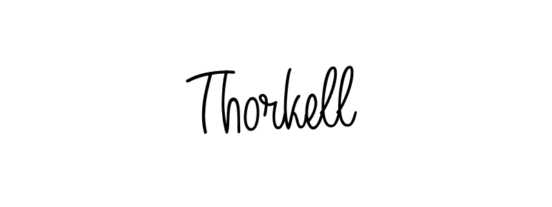 Use a signature maker to create a handwritten signature online. With this signature software, you can design (Angelique-Rose-font-FFP) your own signature for name Thorkell. Thorkell signature style 5 images and pictures png
