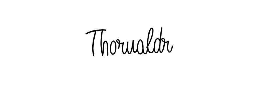 How to make Thorualdr name signature. Use Angelique-Rose-font-FFP style for creating short signs online. This is the latest handwritten sign. Thorualdr signature style 5 images and pictures png