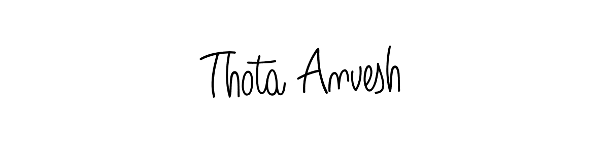 Also You can easily find your signature by using the search form. We will create Thota Anvesh name handwritten signature images for you free of cost using Angelique-Rose-font-FFP sign style. Thota Anvesh signature style 5 images and pictures png