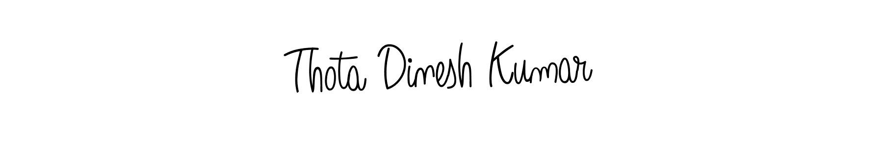 Also we have Thota Dinesh Kumar name is the best signature style. Create professional handwritten signature collection using Angelique-Rose-font-FFP autograph style. Thota Dinesh Kumar signature style 5 images and pictures png