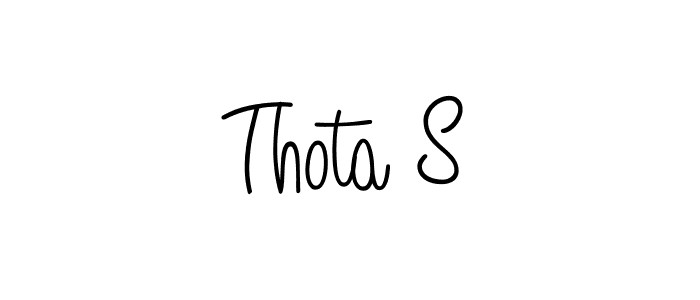 Best and Professional Signature Style for Thota S. Angelique-Rose-font-FFP Best Signature Style Collection. Thota S signature style 5 images and pictures png